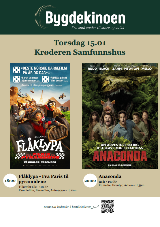 Informasjonsplakat om filmvisning - Klikk for stort bilde